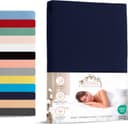 Livessa Spannbettlaken 100% Baumwolle Jersey Rundumgummizug 30 cm Steghöhe Bild 2