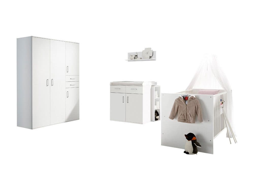 Storado Babyzimmer Set Sienna 7-tlg. weiß matt / asteiche - Bild 2