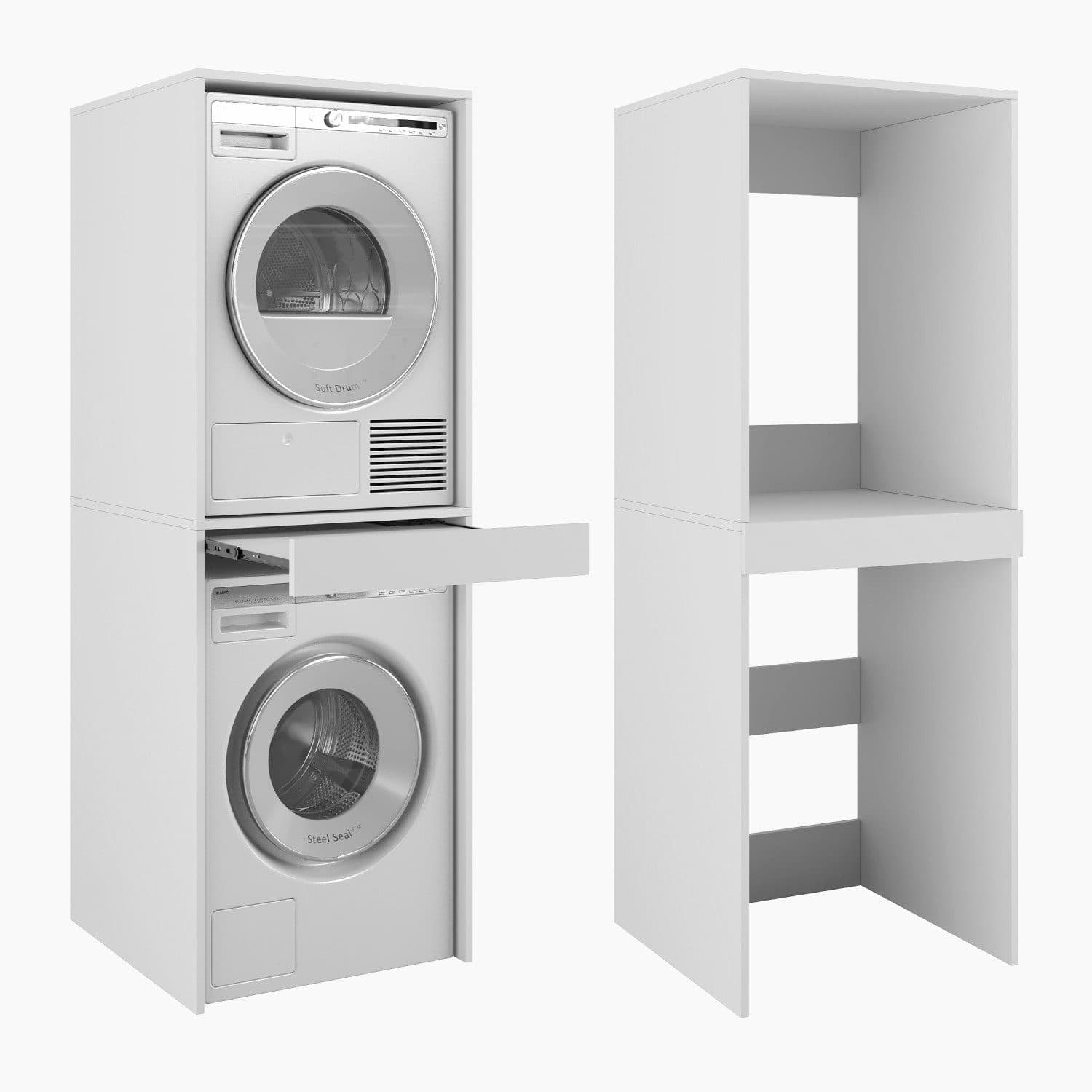 Platan Room Waschmaschinenumbauschrank für Waschmaschine & Trockner - Bild 2