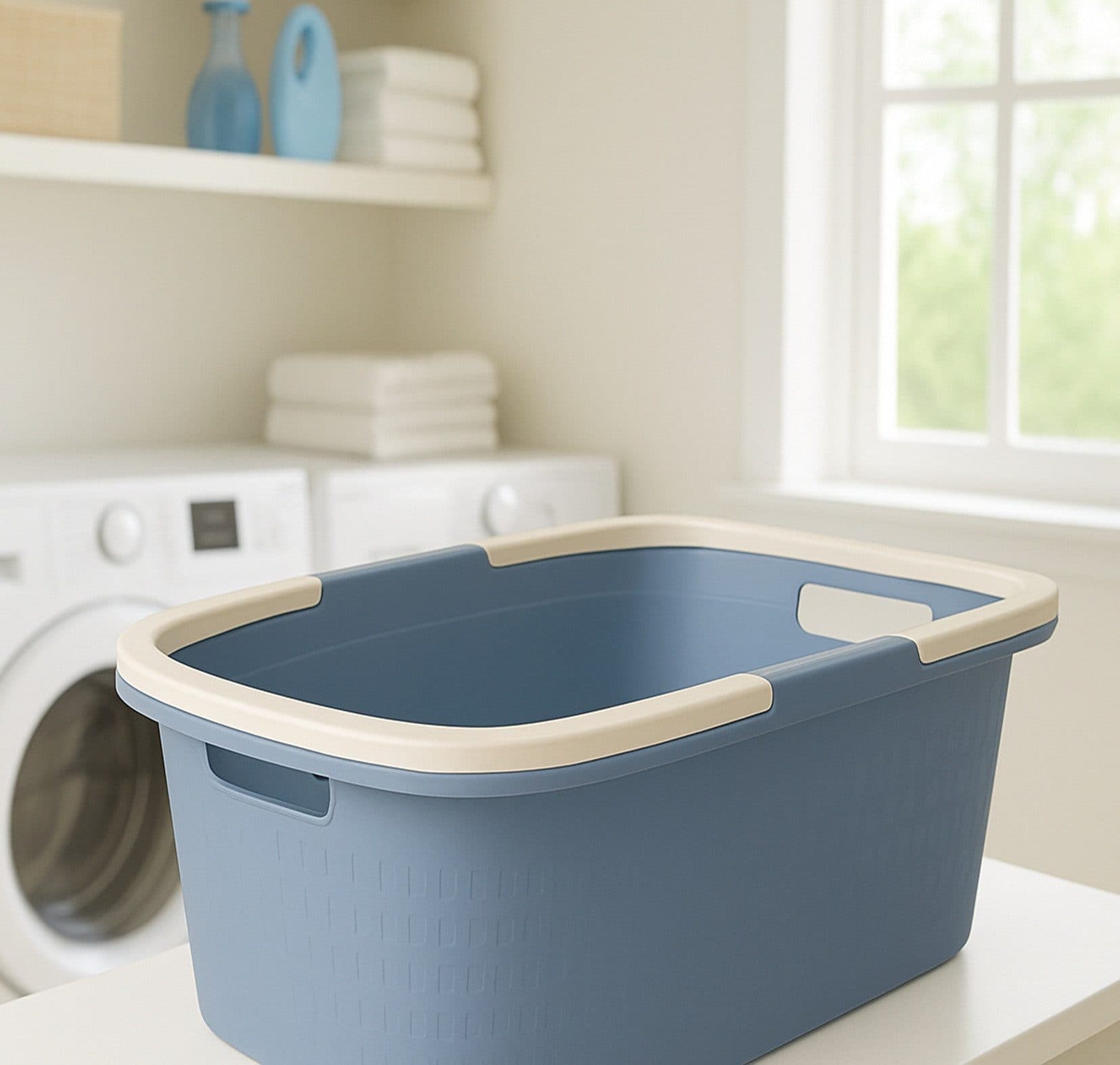 Ebaxx Wäschekorb 32 Liter Kunststoff