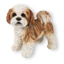 colourliving Shih Tzu Figur 23 cm handbemalt Braun Weiss Bild 2