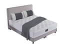 V6 Boxbett Modell 208 mit Taschenfederkernmatratze Grau Bild 2