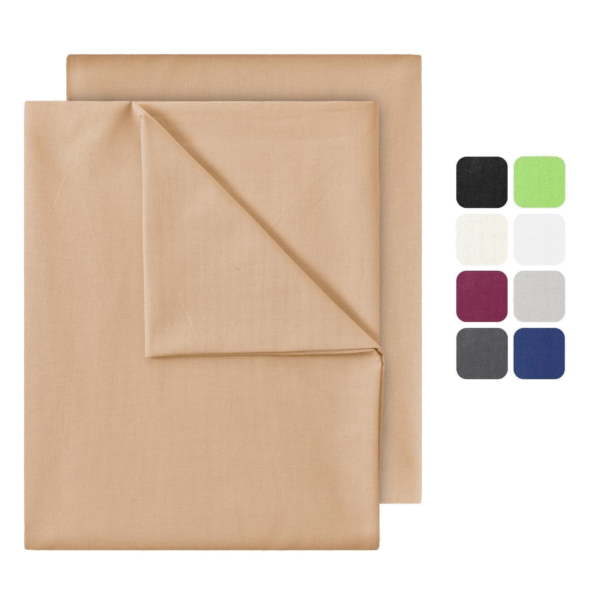 NatureMark Bettlaken 2er-Set klassisch Baumwolle Sand - Bild 2
