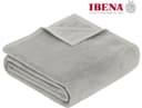IBENA Wohndecke Luxus Grau Uni Kuscheldecke Made in Europe Bild 2
