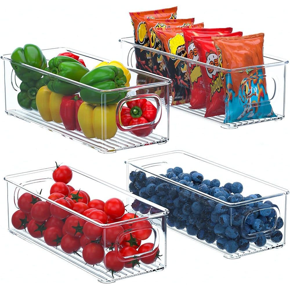 TUWENA Kühlschrank-Organizer Set mit Griff, Stapelbare Aufbewahrungsbox - Bild 2