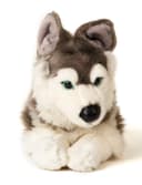 Uni-Toys Husky Kuscheltier grau-weiß 43 cm Plüschtier 100 % recyceltes Füllmaterial Bild 2