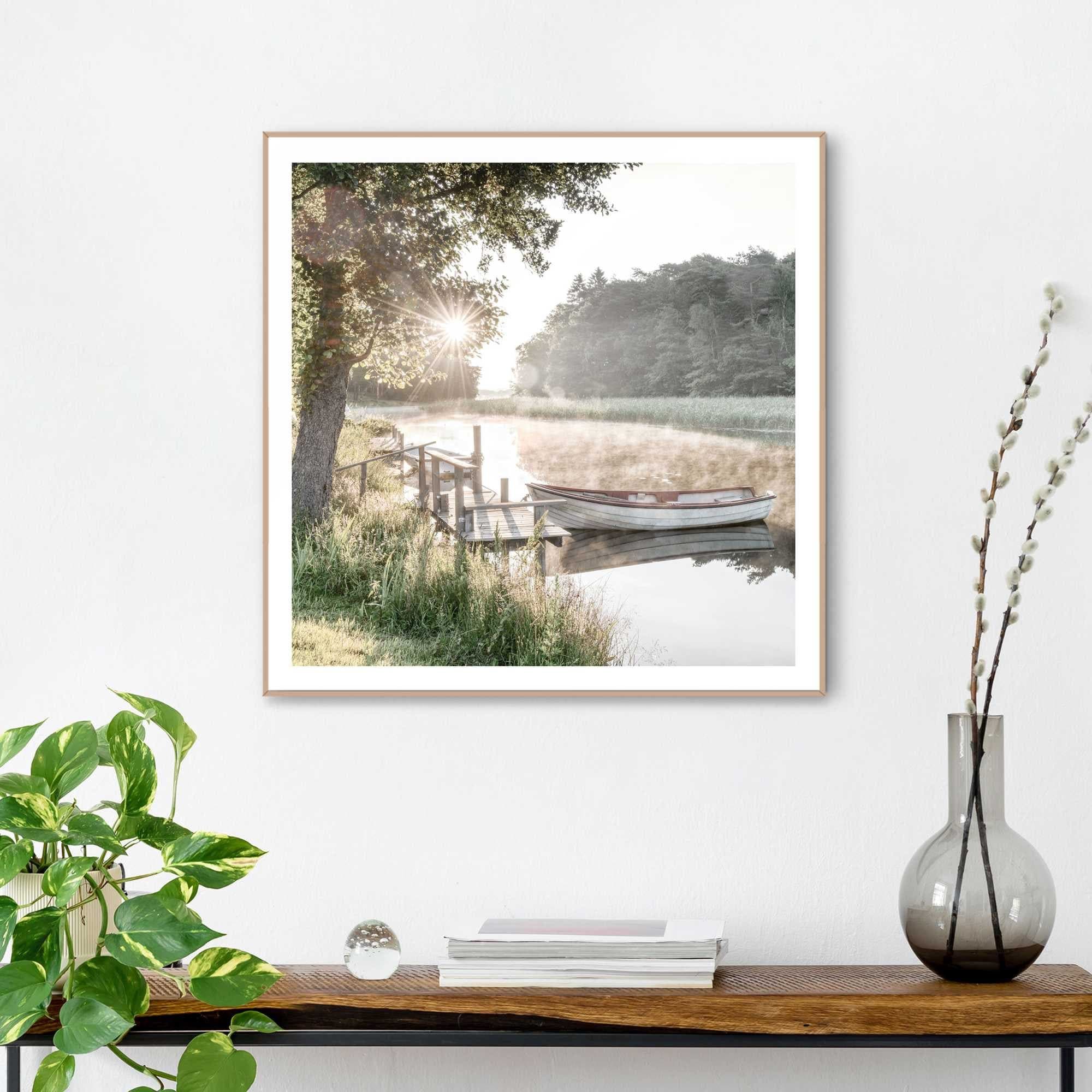 REINDERS Bild mit Rahmen Rise and Shine Grün 50x50cm - Bild 2