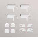 LYSEL® Sichtschutzbefestigung Klemmträger PVC-Aluminium Bild 2