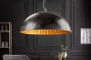 riess-ambiente Hängeleuchte GLOW 70cm Schwarz/Gold Glasfaser Modern Bild 2