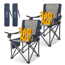 HOMECALL Campingstuhl Klappstuhl Blau 360kg Belastbar Bild 2