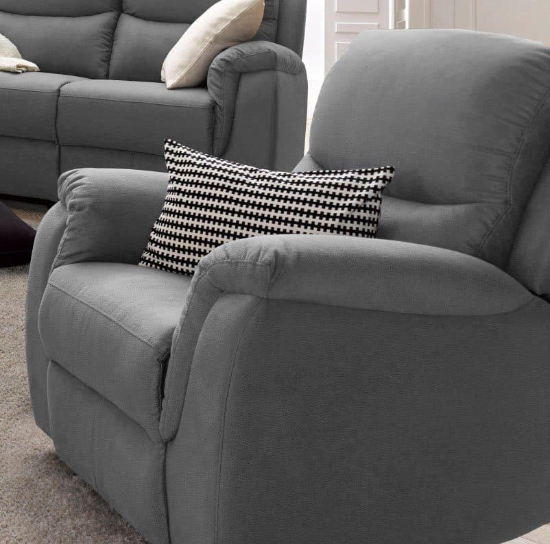 ATLANTIC HOME COLLECTION Relaxsessel Diana Dunkelgrau mit Relaxfunktion - Bild 2