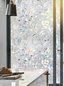 HomeBella Fensterfolie blickdicht selbsthaftend mit Blumen-Muster Bild 2