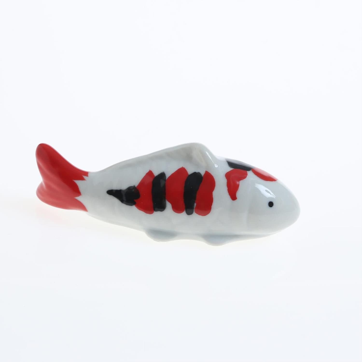 MARELIDA Dekofigur schwimmender Fisch Teichdeko Koi Porzellan - Bild 2
