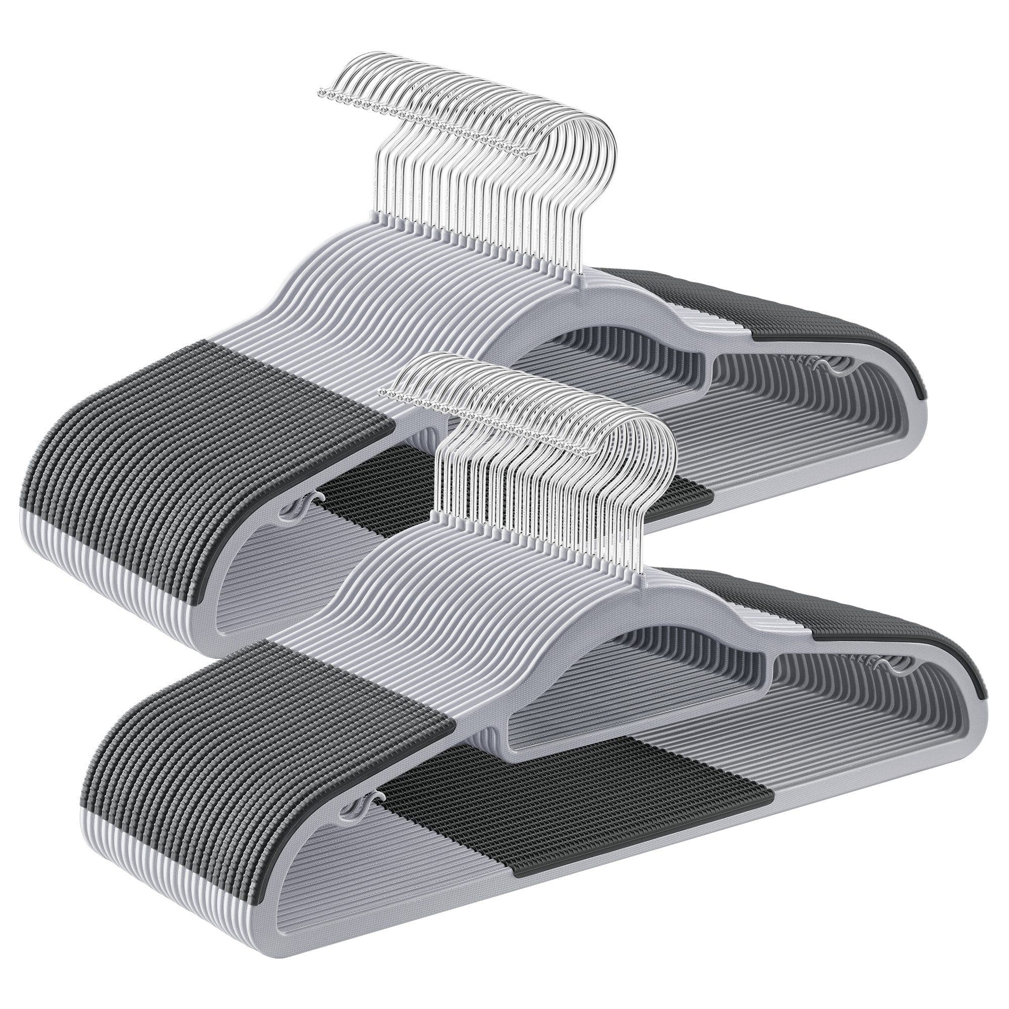 SONGMICS Kleiderbügel Kunststoff Grau 360° drehbar 50-tlg - Bild 2