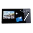 relaxdays Magnettafel Schwarz Glas mit Magnet und Marker Bild 2