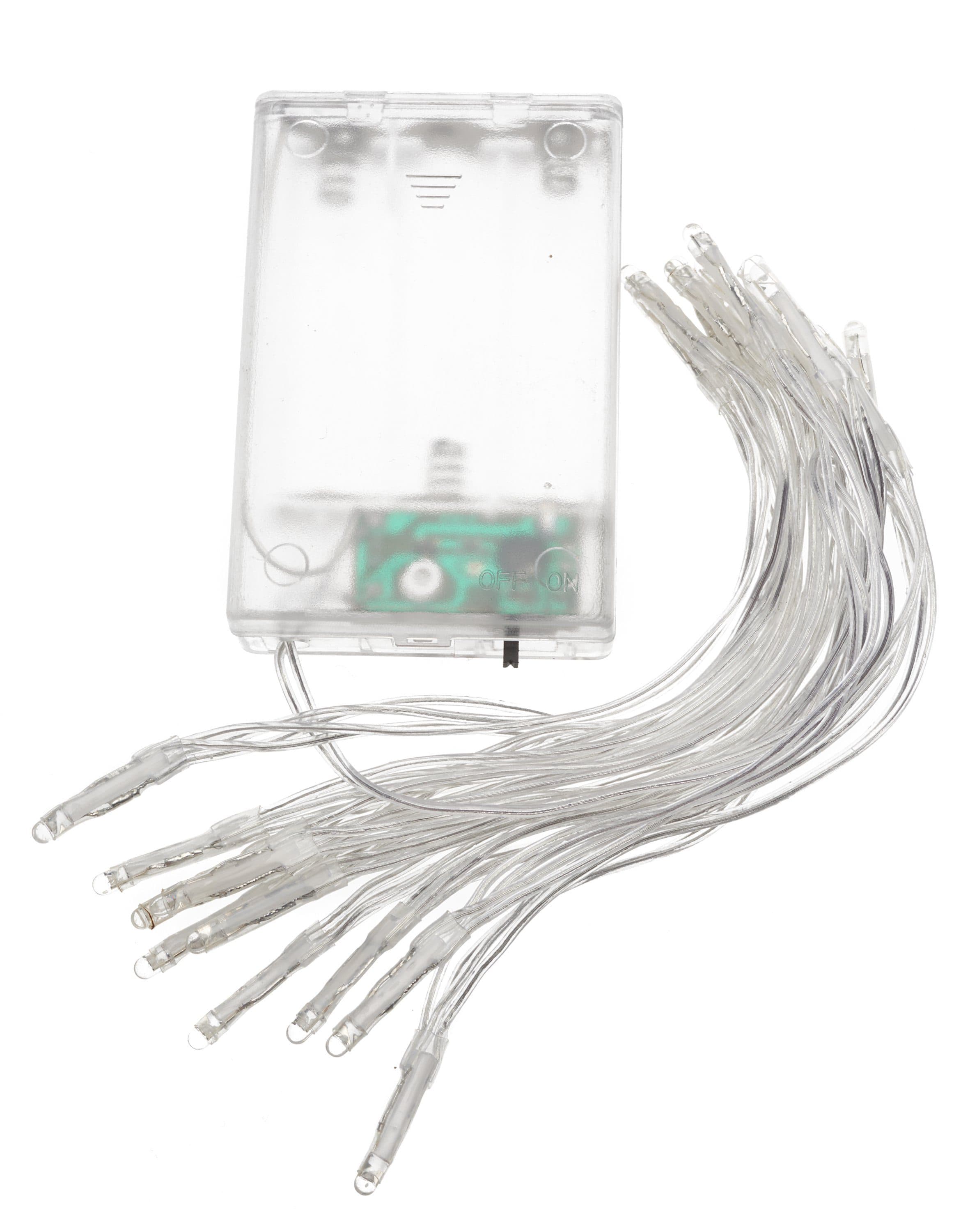 VBS Mini-LED-Lichterkette mit Timer, 20 LEDs, Warmweiß