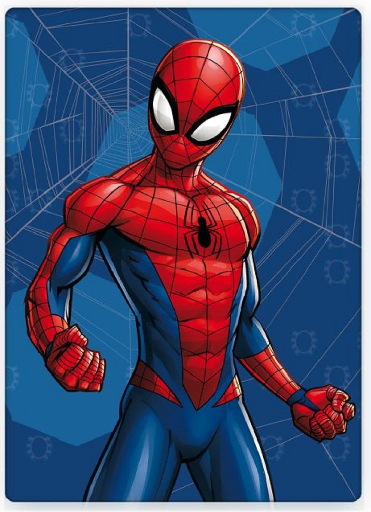 BrandMac Spiderman Wohndecke Fleece 100x140cm Blau-Rot