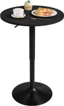Woltu Bartisch (1-St) Stehtisch Drehtisch MDF Partytisch höhenverstellbar Bild 2