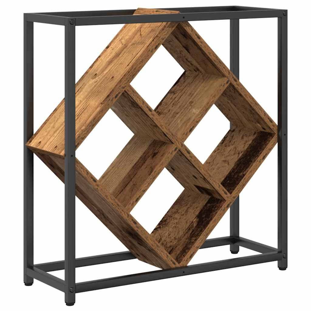 vidaXL Weinregal Altholz Holzwerkstoff 16 Flaschen - Bild 2