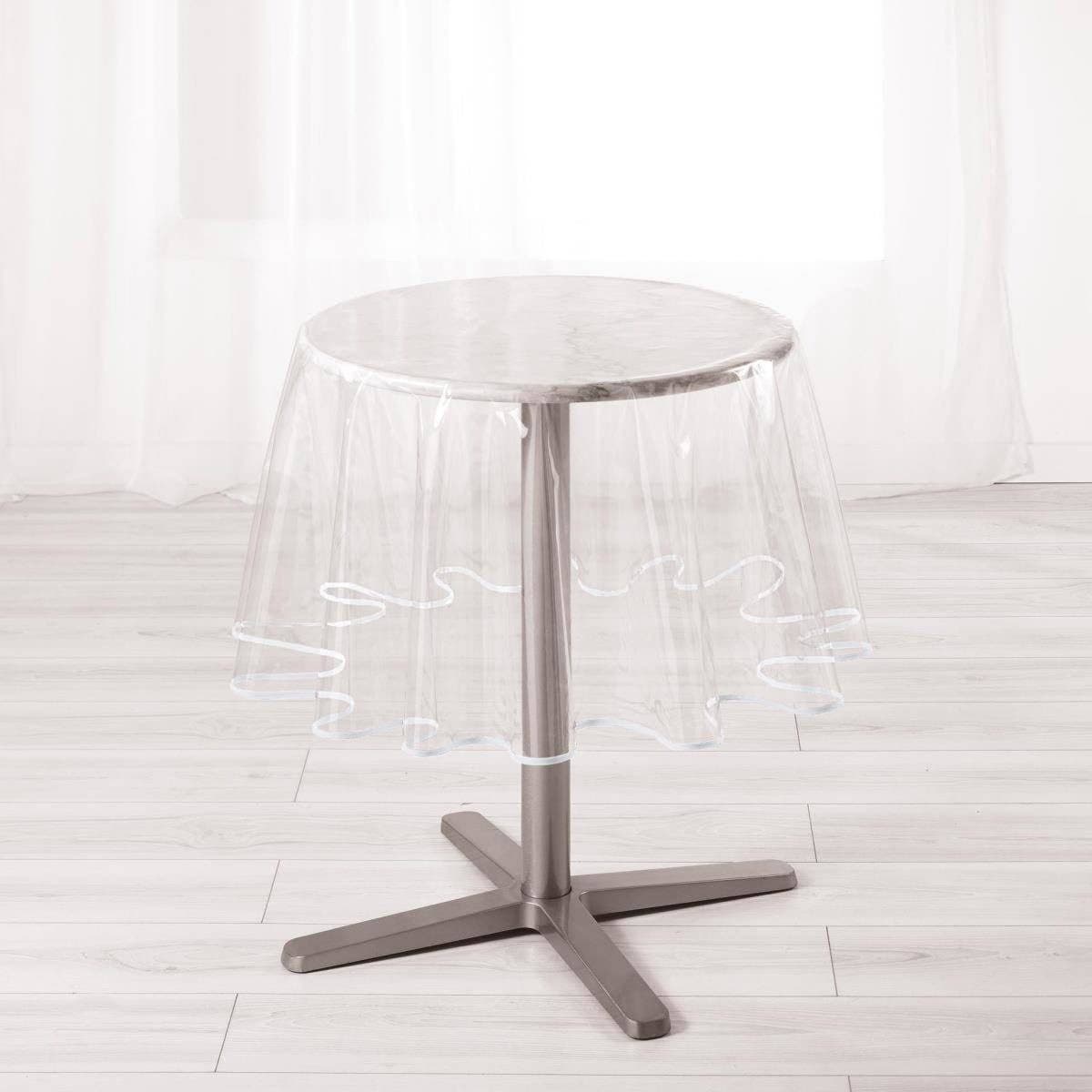 Douceur d'intérieur Wachstischdecke Transparent Rund 180 cm - Bild 2