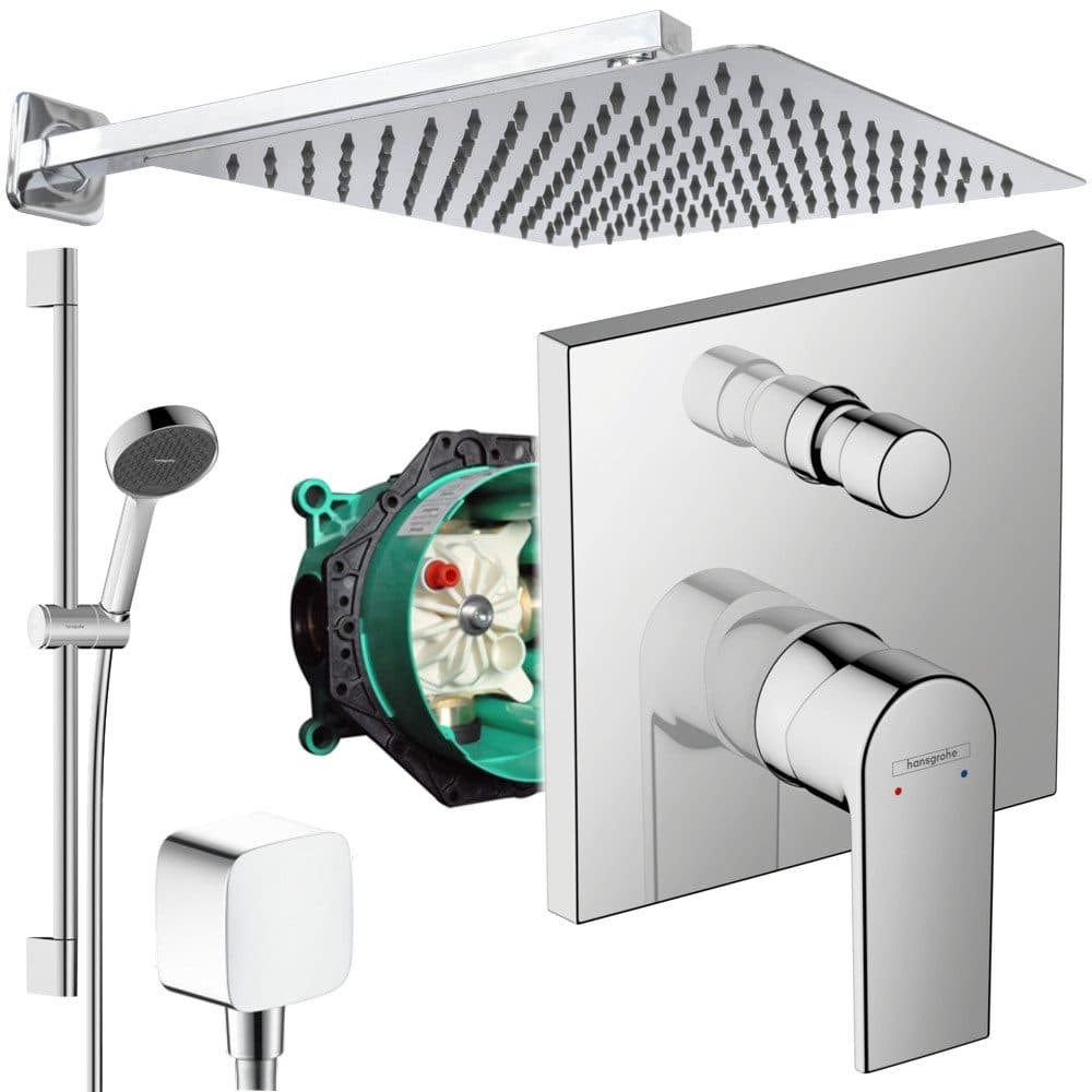Hansgrohe Vernis Shape Unterputz Duschsystem mit Jowi Kopfbrause