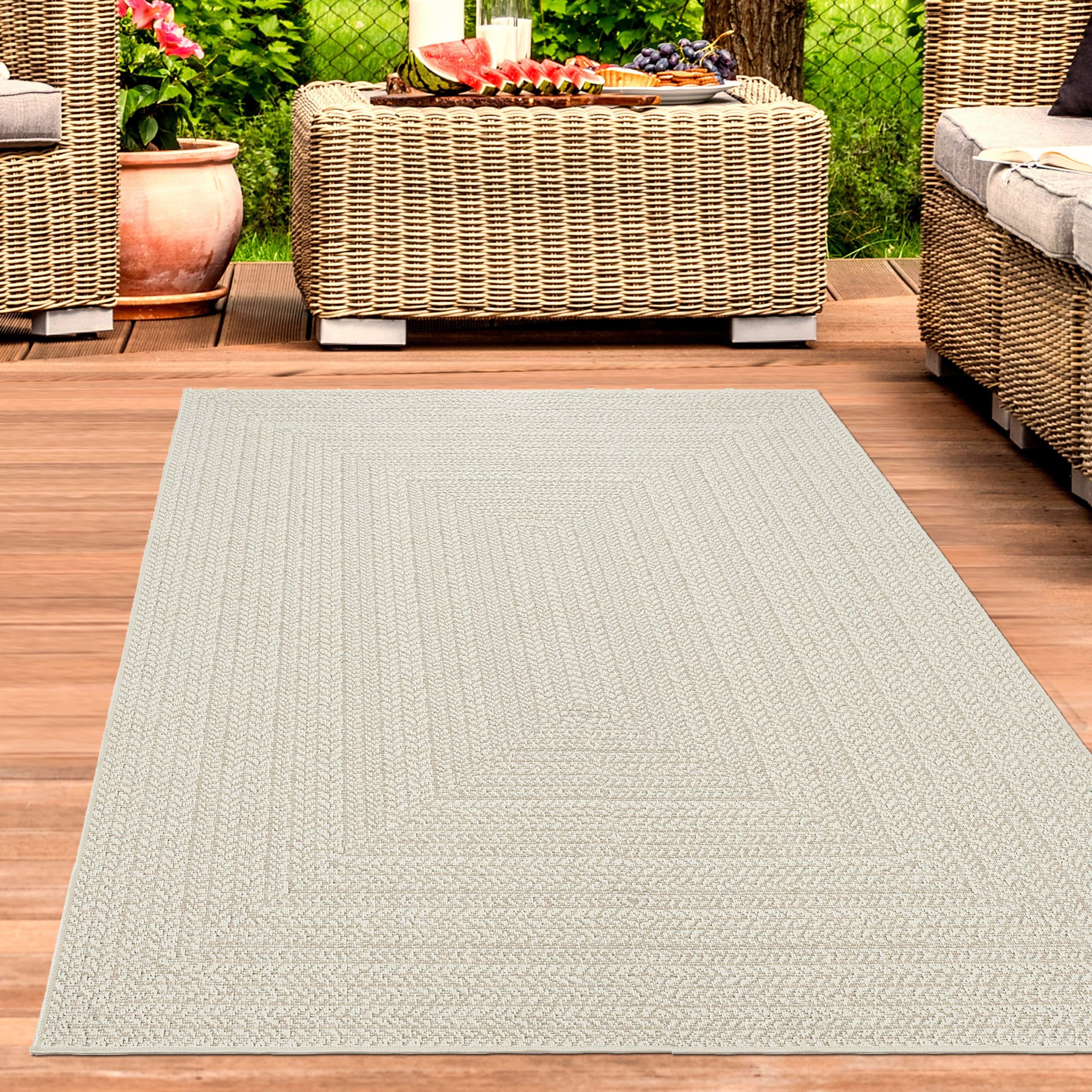 Carpetia Outdoorteppich Jute-Look Beige rechteckig - Bild 2