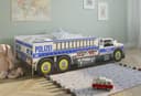 Kids Collective Autobett Polizei mit Rausfallschutz und Lattenrost Bild 2