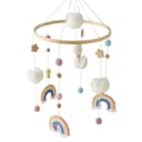 CLTYQ Mobile Regenbogen Babybett Hölz Windspiele mit Bäll Bild 2