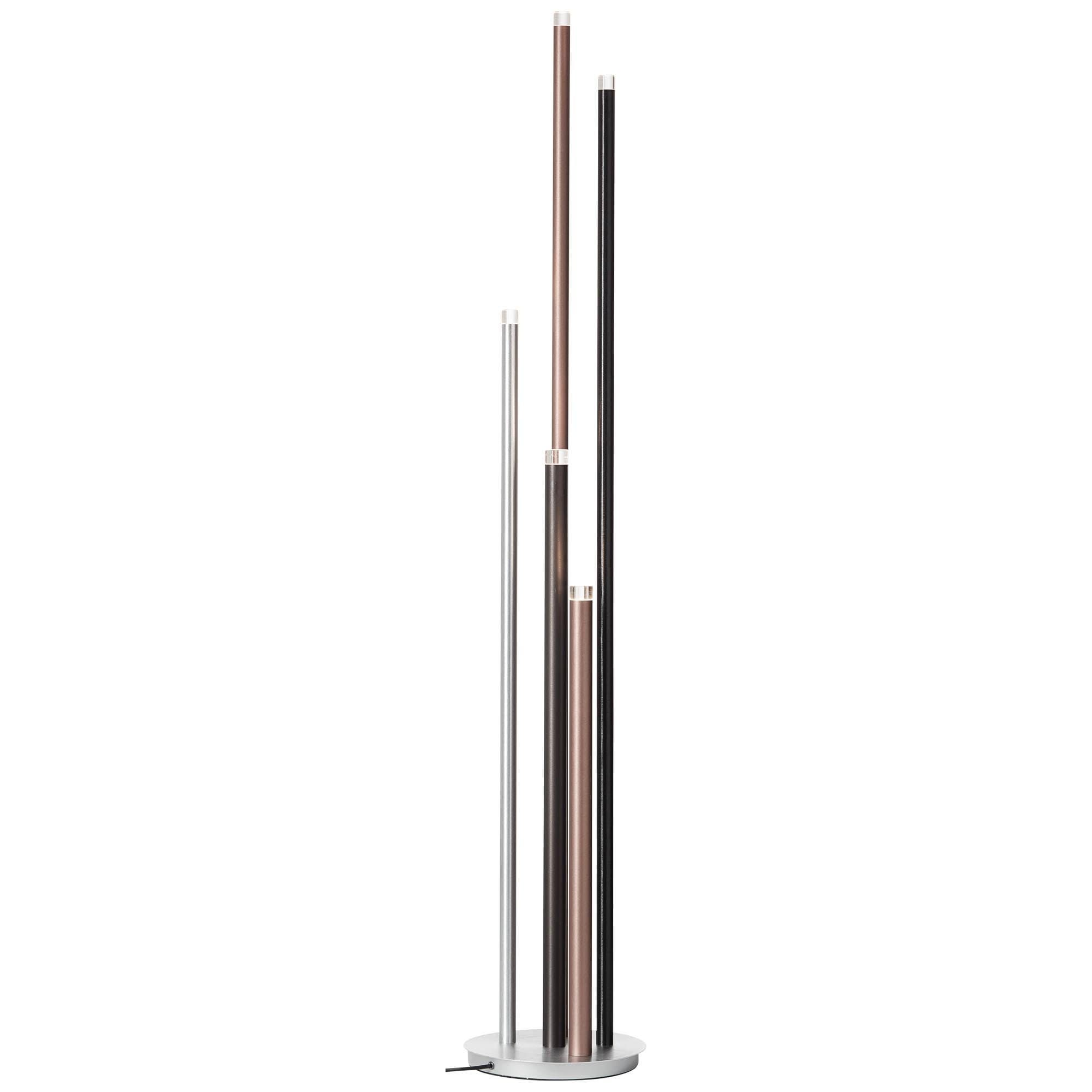 BRILLIANT Stehlampe Cembalo LED 5-flg. Schwarz/Braun Dimmbar - Bild 2