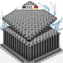 tillvex Pool Bodenschutzmatte 38,5x38,5x1 cm Schwarz Bild 2