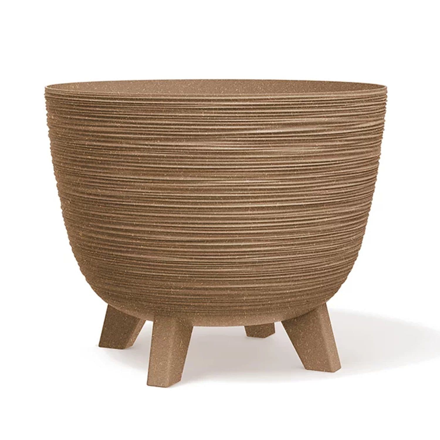 Prosperplast Blumentopf Furu ECO Wood-Naturo Schale mit Füßen