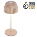 BRILONER LEUCHTEN Akku LED Tischleuchte Beige Touchdimmer IP44 Bild 2