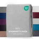 Carpe Sonno Spannbettlaken Frottee Winter Silber Bild 2