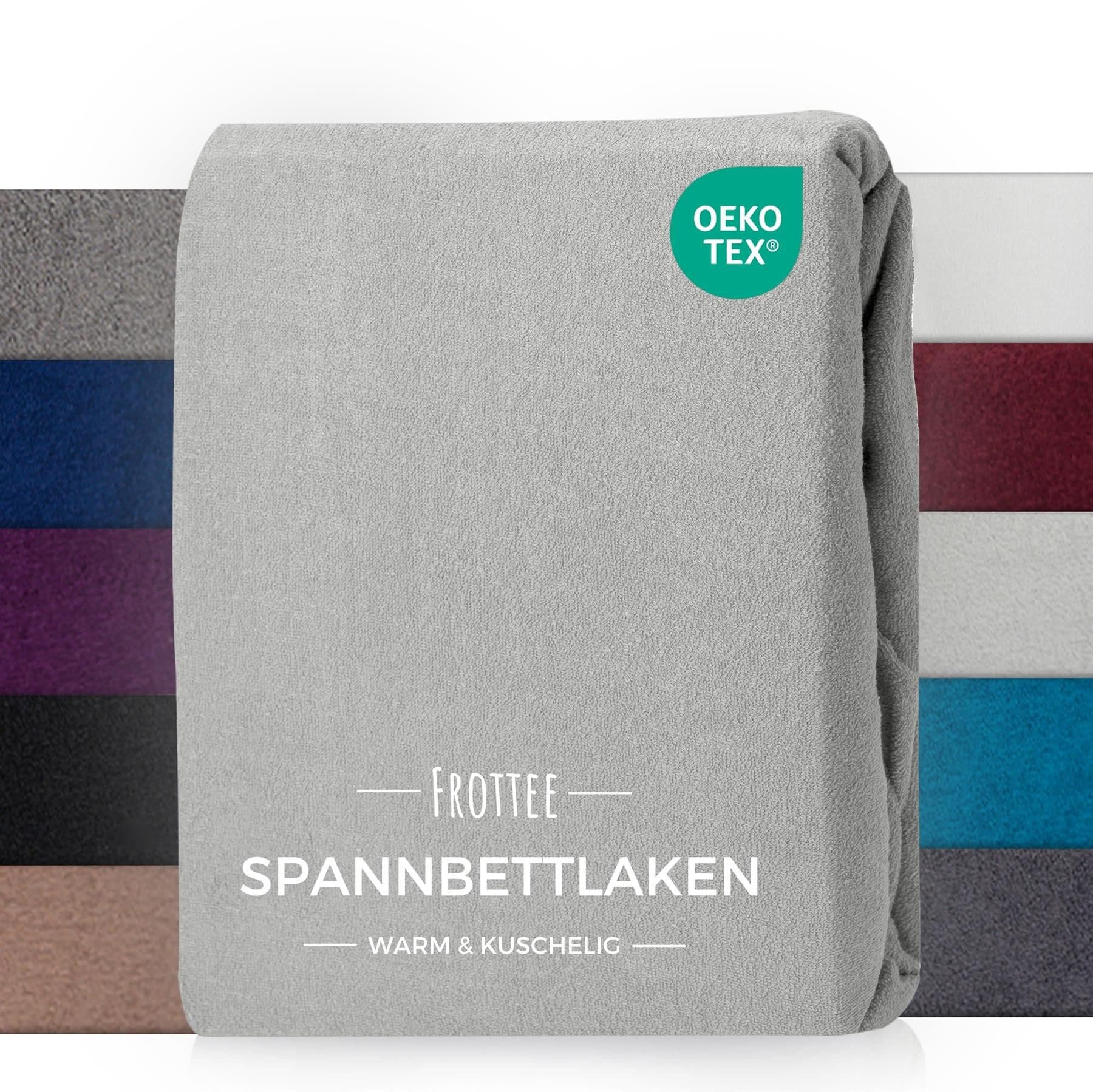 Carpe Sonno Spannbettlaken Frottee Winter Silber - Bild 2