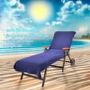 KINZLER Strandtuch Frottier-Liegenbezug 100% Baumwolle Blau Bild 2
