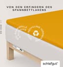 Schlafgut Spannbettlaken PURE TOPPER Bio-Baumwolle Gelb Bild 2