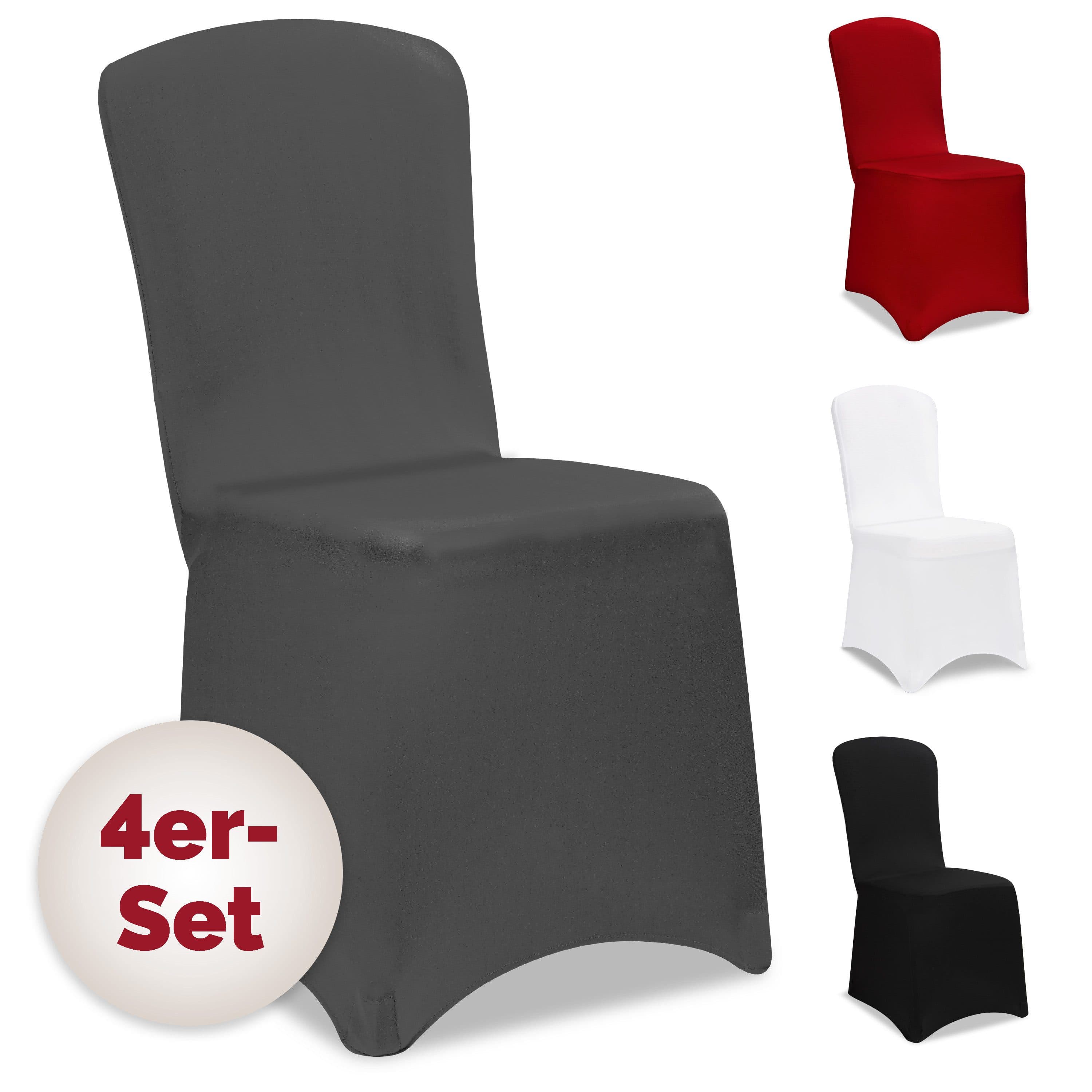 Detex Stuhlhussen 4er Set Stretch Hussen Grau - Bild 2