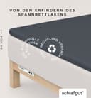 Schlafgut Spannbettlaken Pure Topper Bio-Baumwolle Grau Deep Bild 2