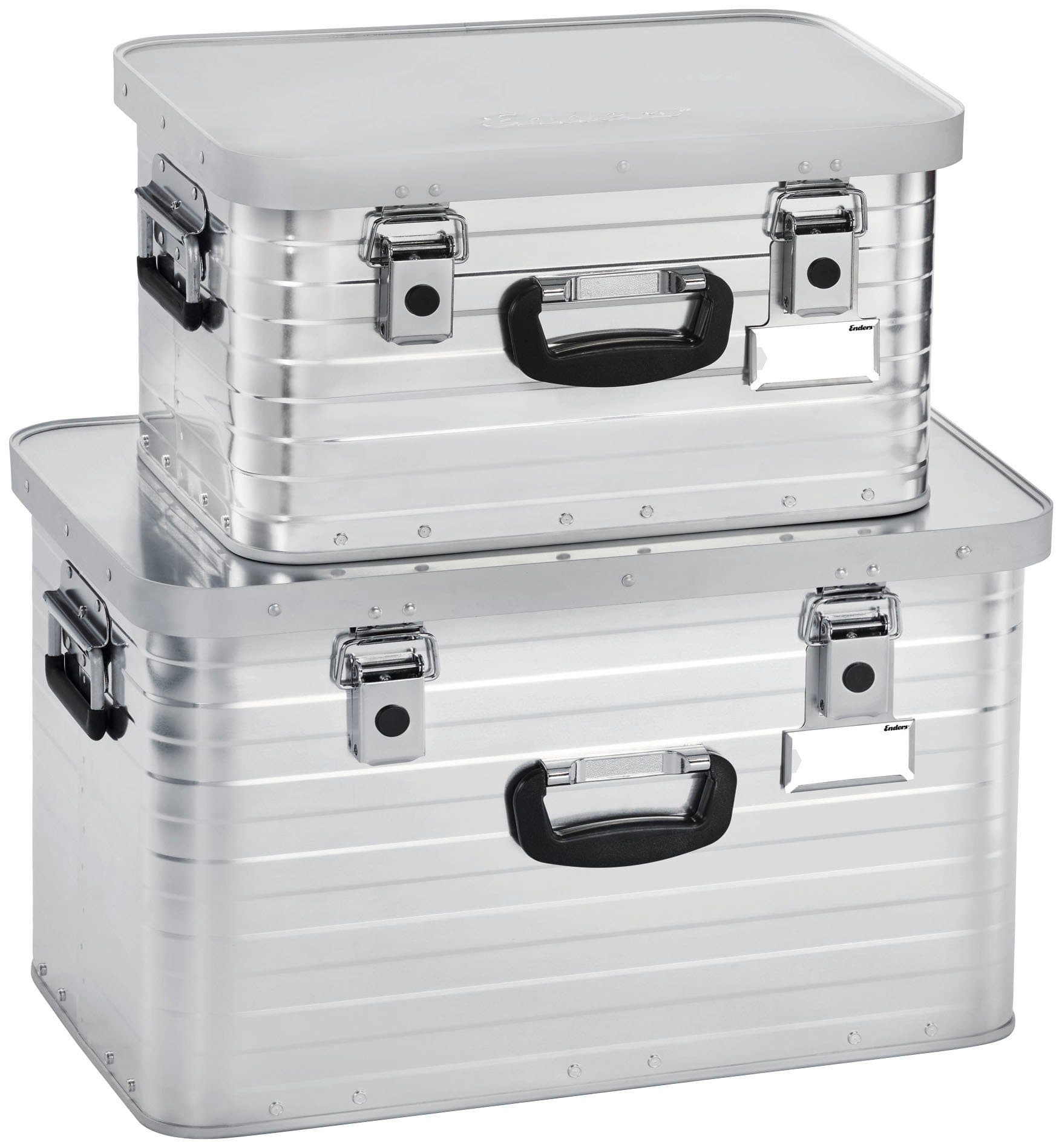 Enders® Transportbehälter Toronto Set Aluminium Silber 29L & 63L