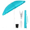 Sekey Sonnenschirm Türkis 180 cm UV-Schutz 50+ höhenverstellbar Bild 2
