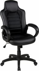 Chefsessel DUO COLLECTION Joris Schwarz Kunstleder Netzstoff Bild 2