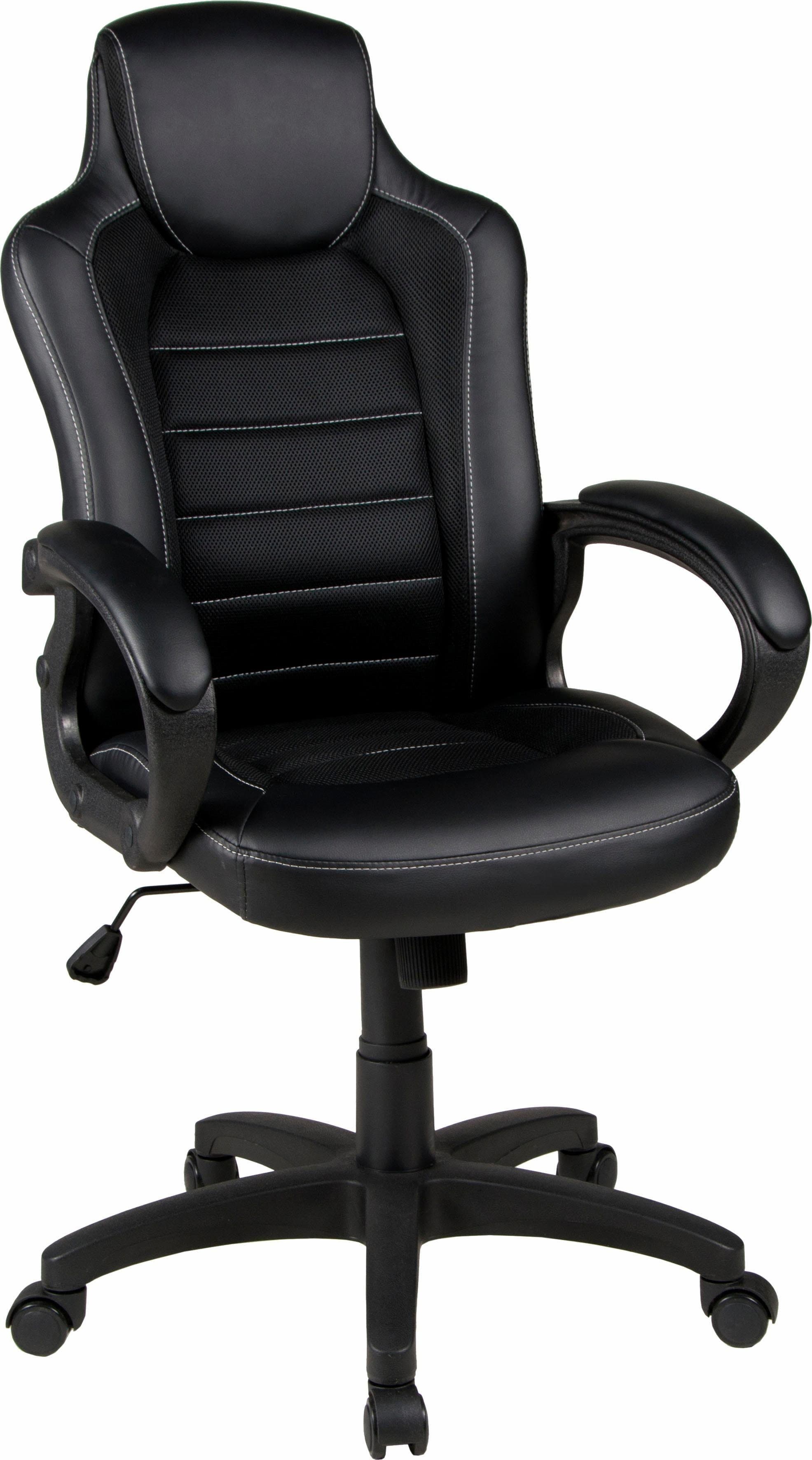Chefsessel DUO COLLECTION Joris Schwarz Kunstleder Netzstoff - Bild 2