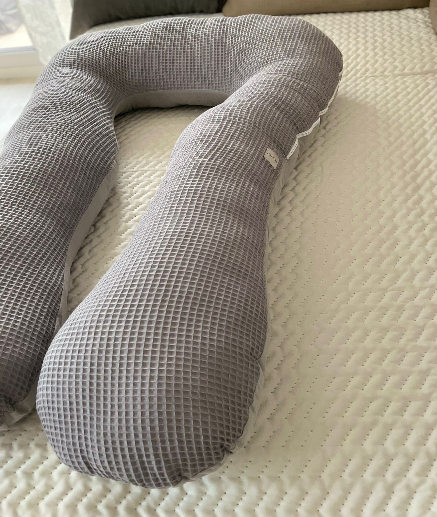 Loolay Stillkissen TYP A Grau WaffelPique Baumwolle XXXL - Bild 2