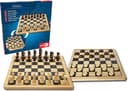 NORIS Deluxe Holz Schach & Dame Set Braun Bild 2