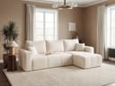 Labett Ecksofa PIANO L-Form mit Schlaffunktion & Bettkasten Creme Bild 2