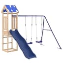 vidaXL Spielturm Massivholz Kiefer mit Rutsche und Schaukel Bild 2