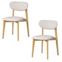 Woodek Design Esszimmerstuhl Theo 2er Set Eiche Beige Bild 2