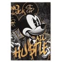 SimpleCanvas Wandbild All Hustle Mickey Pop Art Schwarz Leinwandbild Bild 2