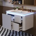 Flieks Waschtisch LED-Radarsensor Waschbeckenunterschrank inkl. Waschbecken Bild 2