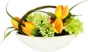 OTTO HOME Kunstblumen-Gesteck Tulpe Calla Hortensie Gerbera Gelb Orange Keramik Bild 2